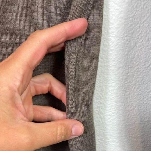 Malagrida Her Brown Cowl Neck Long Sleeve Wool Blend Dress Large Italian NWT - Picture 12 of 12